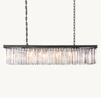 49 Inch Crystal Prism Rectangular Chandelier - Rhys