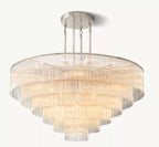 60 Inch Crystal Rod Tiered Chandelier - Amadeo