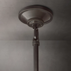 10 Inch Ribbed Glass Dome Pendant Light - Machinist