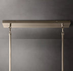 54 Inch Clear Murano Glass Tiered Rectangular Chandelier - Chiara