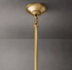 10 Inch Ribbed Glass Dome Pendant Light - Machinist