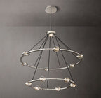 48 Inch Globe Crystal Tiered Ring Chandelier - Eclatant