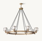 48 Inch Crystal Round Candle Chandelier - Demaret