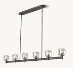 72 Inch Crystal Linear Candle Chandelier - Demaret