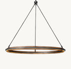 48 Inch Forged Iron Ring LED Chandelier - Peralta
