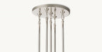 60 Inch Cascading Chain Crystal Round Chandelier - Marignan