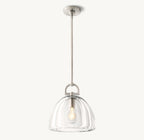 7 Inch Dome Crystal Pendant Light - Botanist