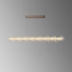47 Inch Long LED Textured Acrylic Chandelier - Caelan