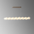 47 Inch Long LED Frosted Acrylic Chandelier - Caelan