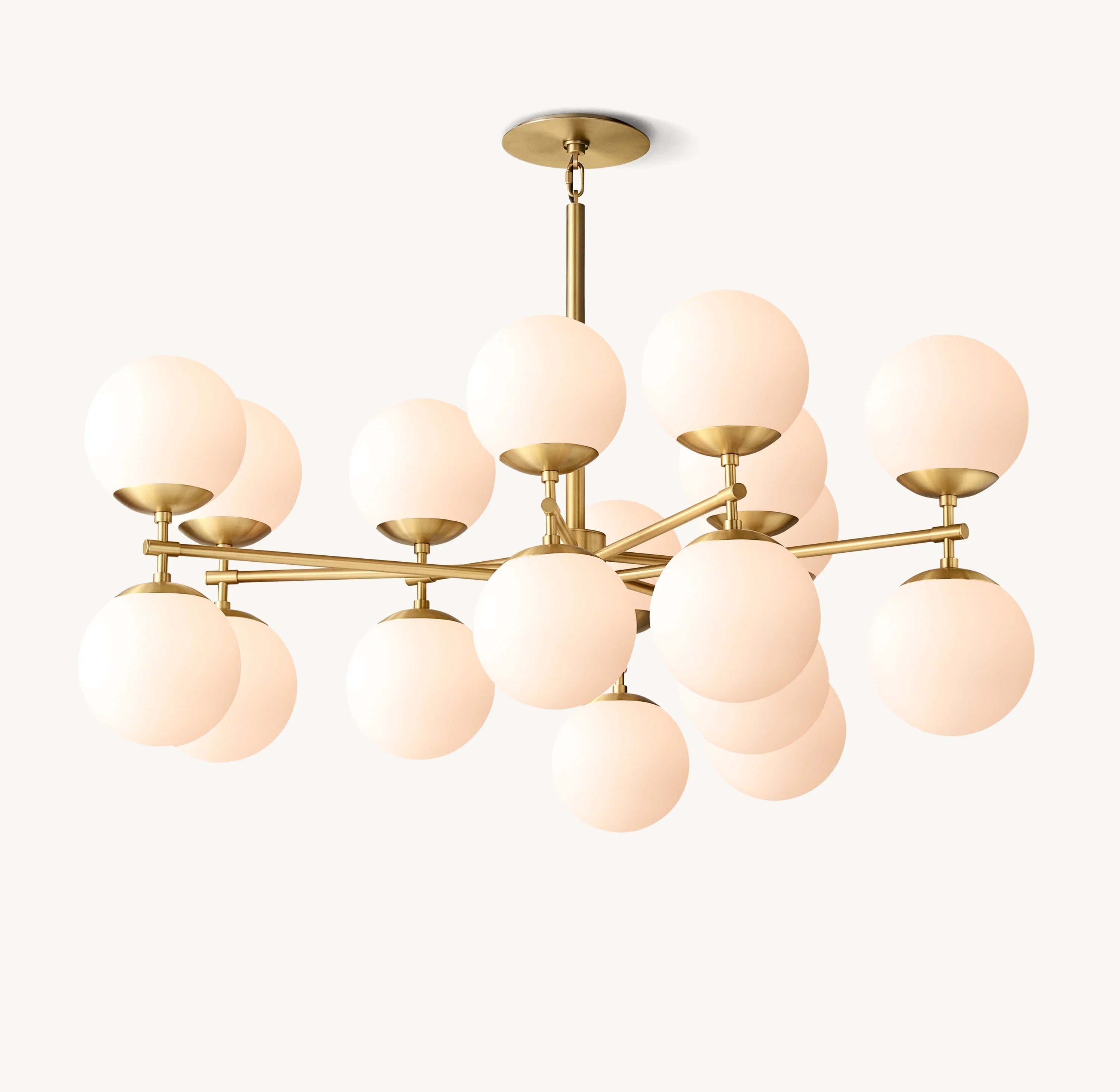 51 Inch Alabaster Bubble Chandelier - Cirque