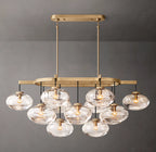 54 Inch Glass Bubble Oval Chandelier - Cabrette