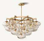 48 Inch Globe Glass Cluster Chandelier - Cabrette