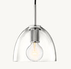 8 Inch Bell Glass Pendant Light - Utilitaire