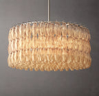 36 Inch Clear Murano Glass Round Chandelier - Chiara