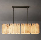 60 Inch Alabaster Rectangular Chandelier - Calamette