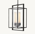 16 Inch Glass Lantern Pendant Light - Beckman