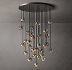 40 Inch Smoked Crystal Cluster Chandelier – Boule