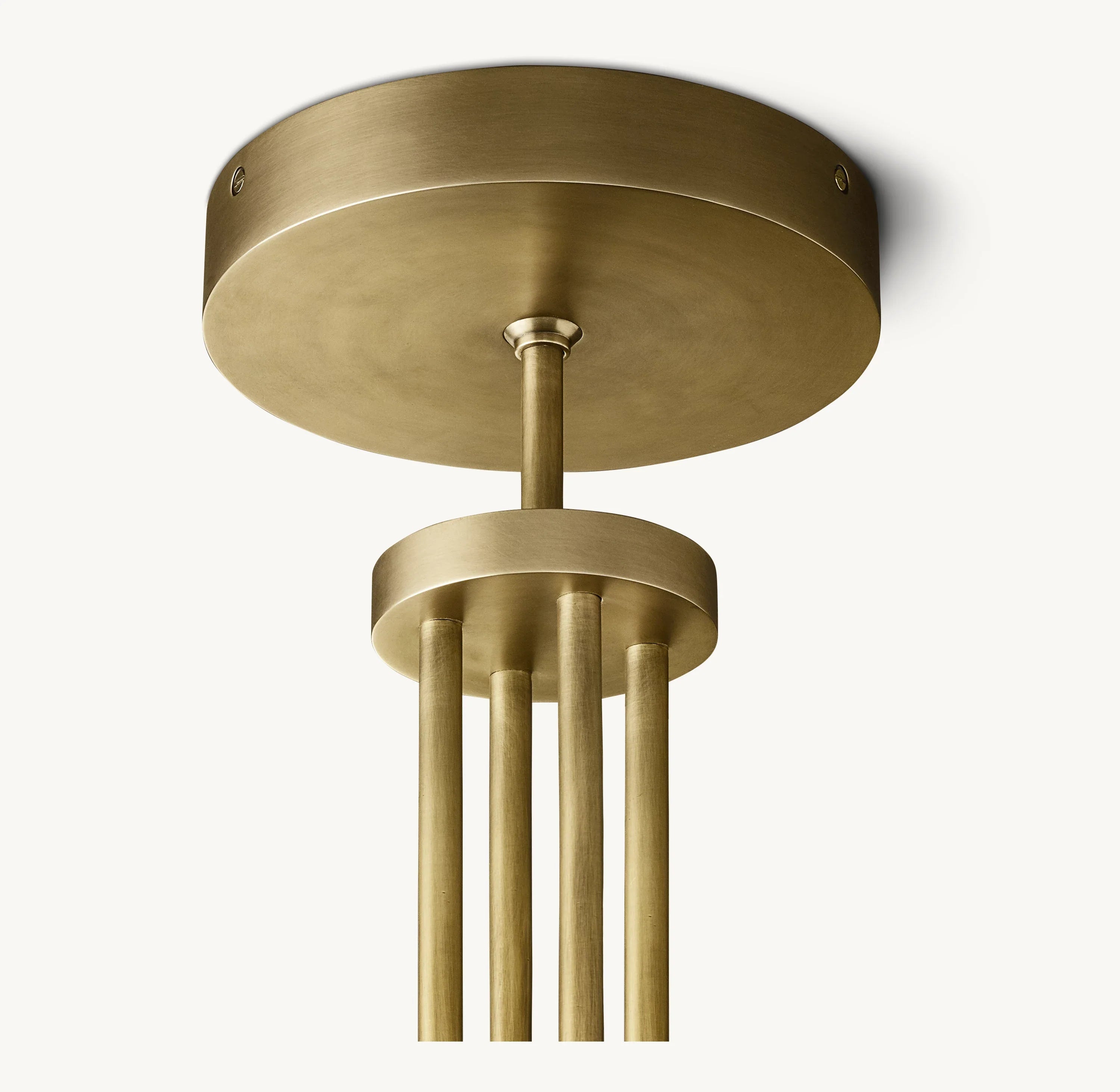 48 Inch Fluted-Glass Candlestick Round Chandelier - Cannele