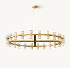 48 Inch Hexagonal Crystal Round Chandelier – Arcachon