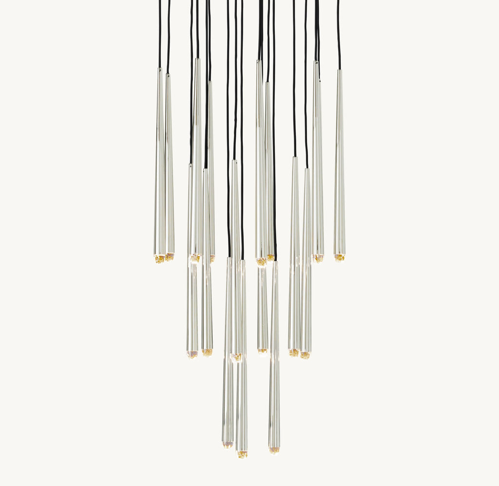 30 Inch Pin Cascading Round Chandelier - Aquitaine