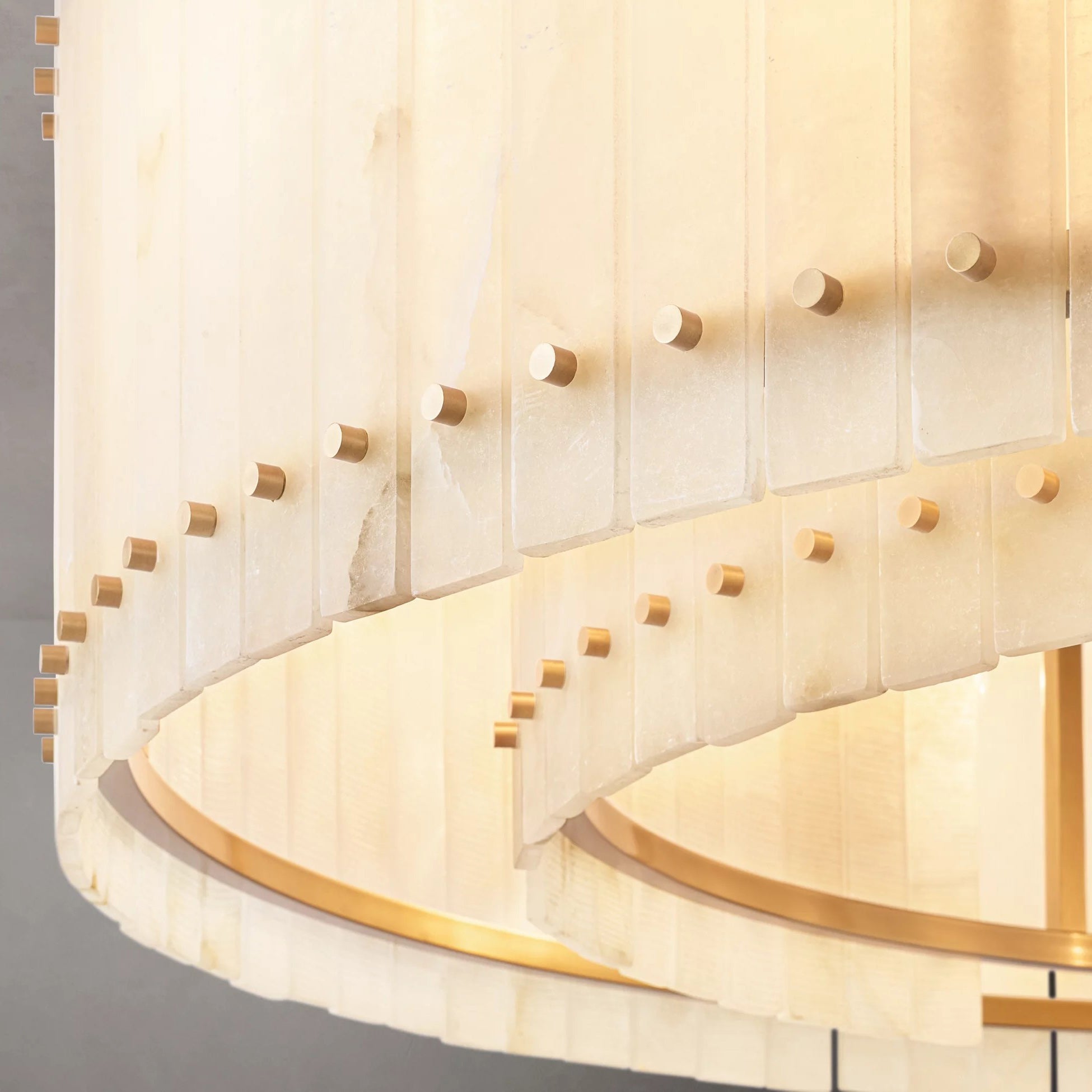 60 Inch Alabaster Round Chandelier - San Marco