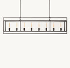 72 Inch Glass Rectangular Chandelier - Beckman