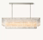 54 Inch Crystal Rod Rectangular Chandelier - Amadeo