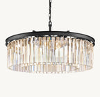 32 Inch Crystal Prism Round Chandelier - Rhys