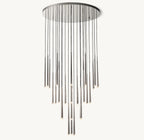 48 Inch Pin Cascading Round Chandelier - Aquitaine