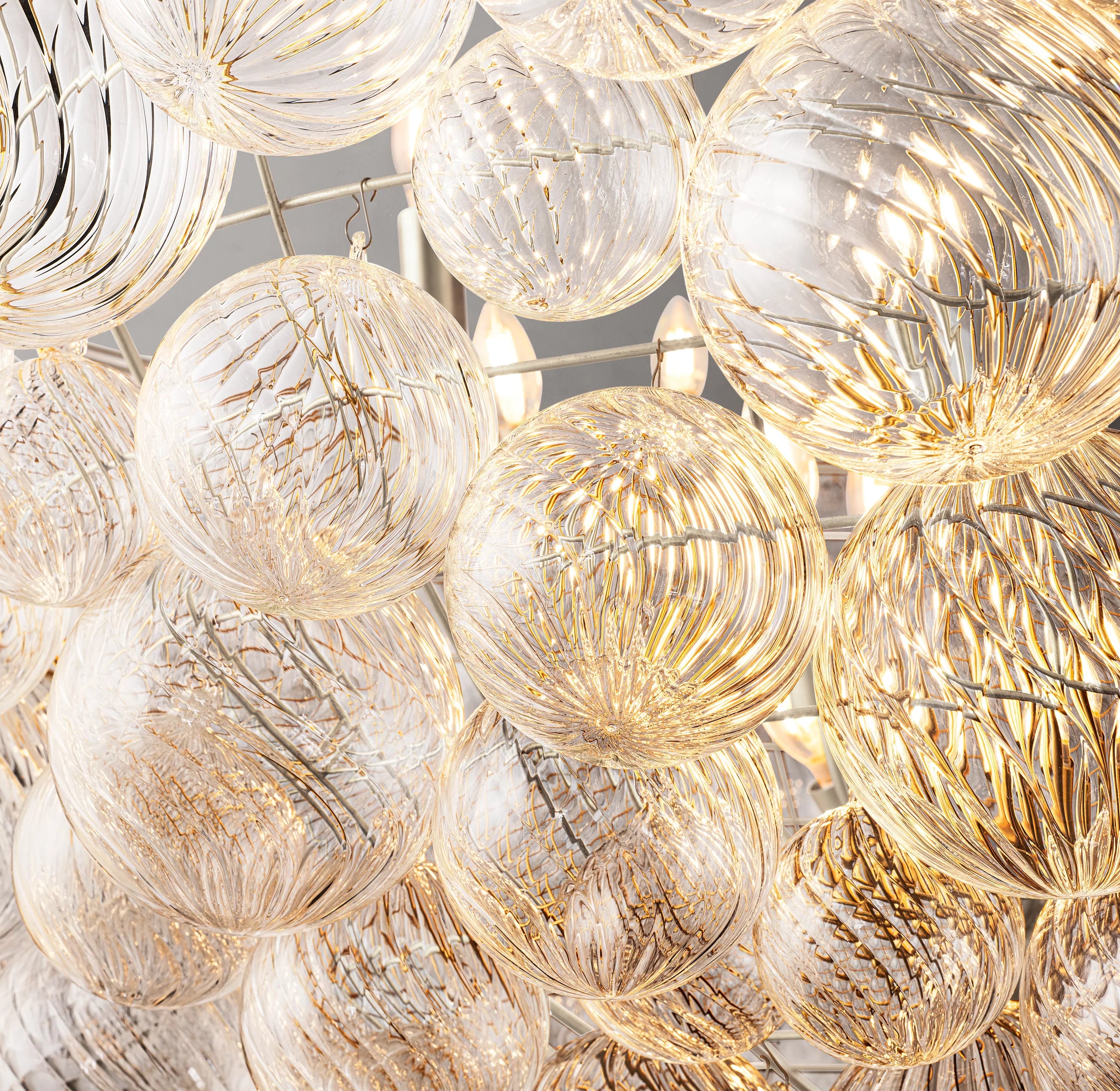 36 Inch Glass bubble Chandelier - Talia