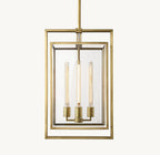 16 Inch Glass Lantern Pendant Light - Beckman