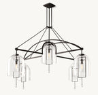 61 Inch Bell Glass Chandelier - Fulcrum