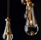 54 Inch Raindrop Linear Chandelier – Ava