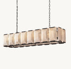 54 Inch Alabaster Rectangular Chandelier – Harlow