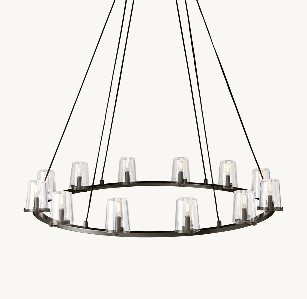 48 Inch Hurricane Candle Ring Chandelier - Pauillac
