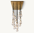 72 Inch Raindrop Linear Chandelier – Ava