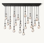 72 Inch Raindrop Linear Chandelier – Ava