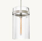 10 Inch Cylindrical Glass Pendant Light - Ravelle