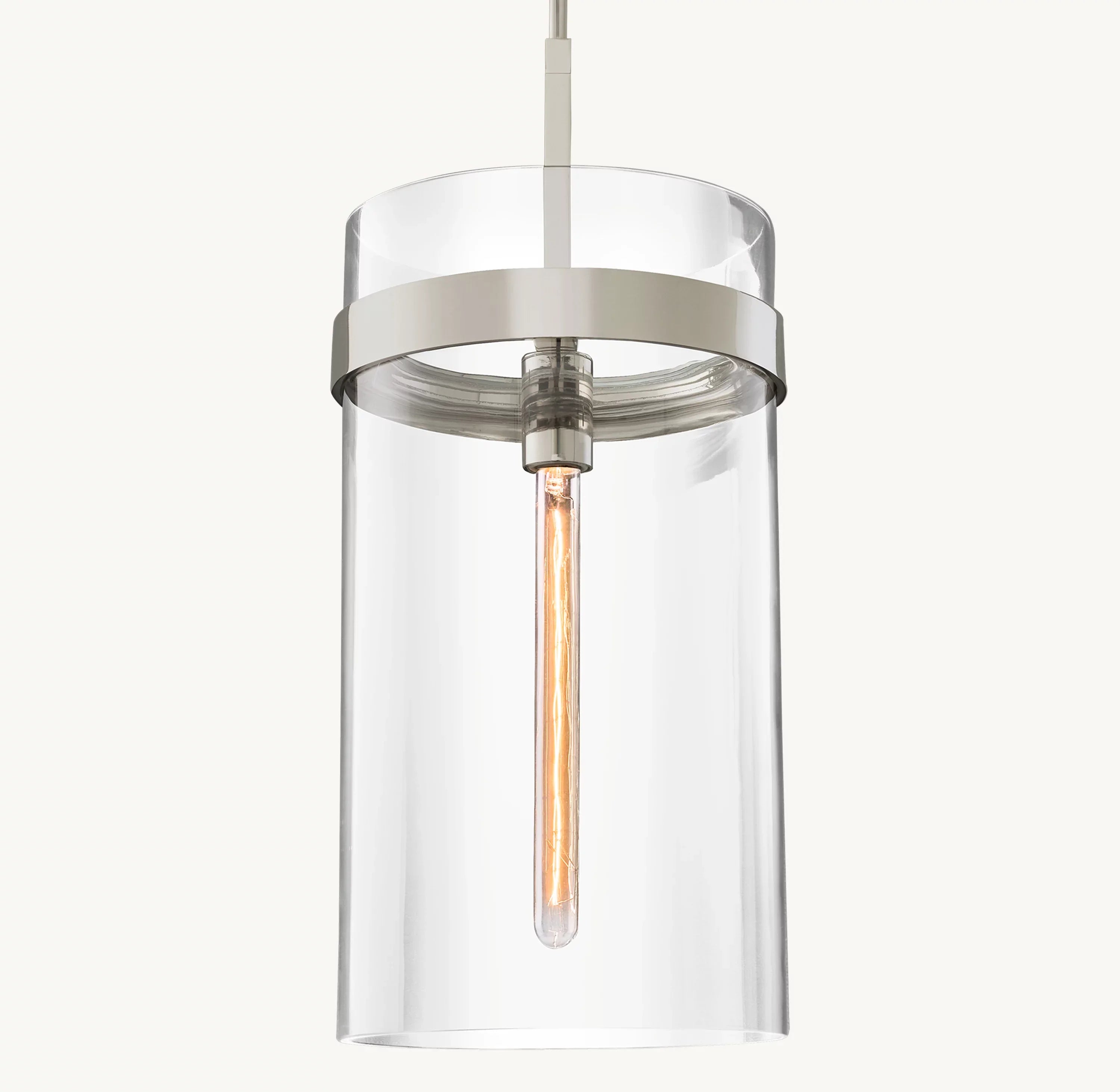 10 Inch Cylindrical Glass Pendant Light - Ravelle