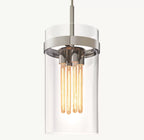 12 Inch Cylindrical Glass Pendant Light - Ravelle