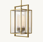 16 Inch Glass Lantern Pendant Light - Beckman