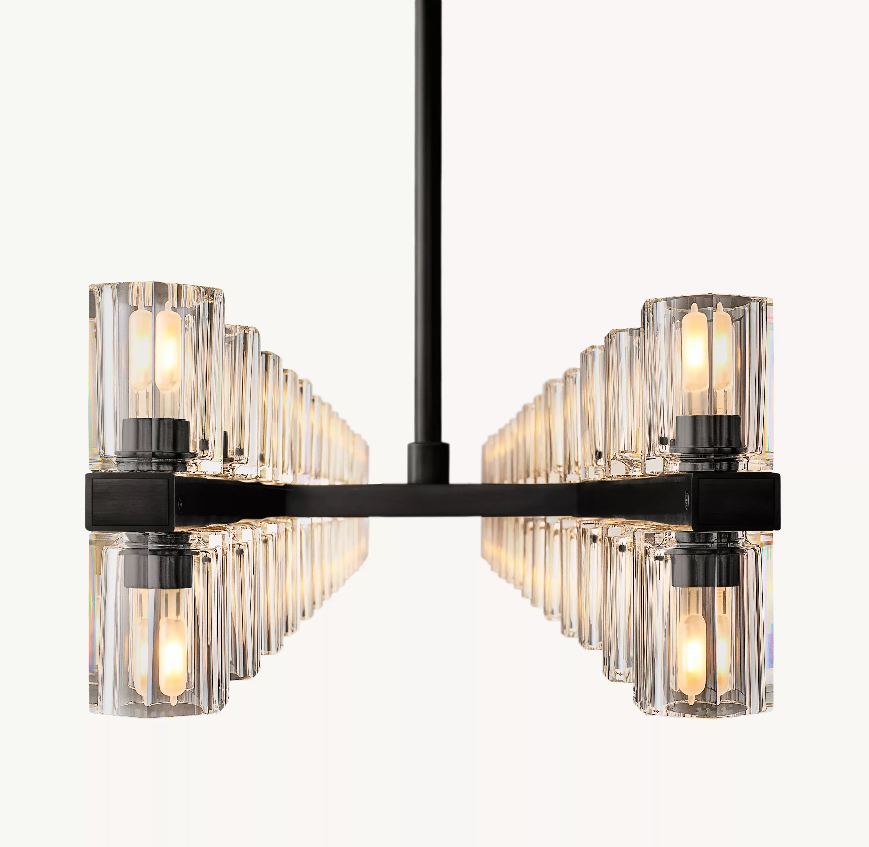 54 Inch Hexagonal Crystal Linear Chandelier – Arcachon