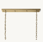 49 Inch Crystal Prism Rectangular Chandelier - Rhys