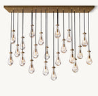 72 Inch Raindrop Linear Chandelier – Ava