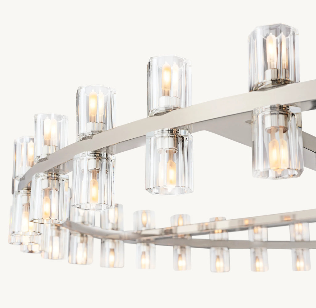 60 Inch Hexagonal Crystal Round Chandelier – Arcachon