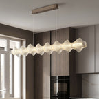 47 Inch Long LED Textured Acrylic Chandelier - Caelan