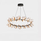 39 Inch Leaf Ring Chandelier - Flora
