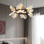 20 Inch Leaf Ring Chandelier - Flora