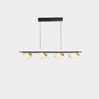 39 Inch Leaf Linear Chandelier - Flora