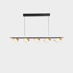 47 Inch Leaf Linear Chandelier - Flora